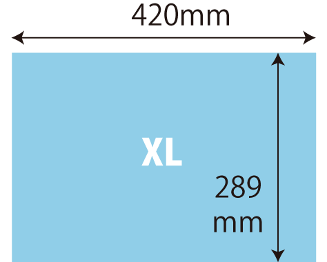 XLサイズ 420×289mm以内